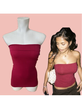 Women's Alcott Woman Basic Fuchsia Bandeau Top Size M